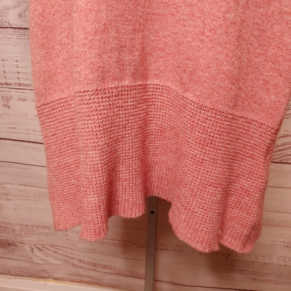Cream knit pink sweater dress size M - Picture 5 of 10